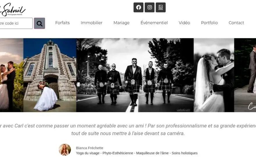 Portfolio photo et vidéo de Carl Salvail